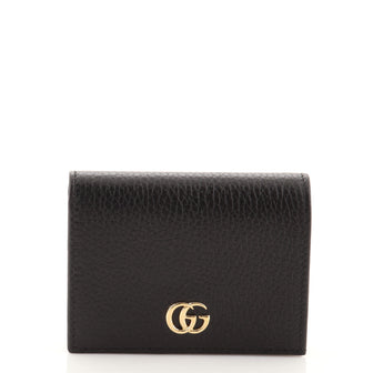 Gucci GG Marmont Flap Card Case Leather