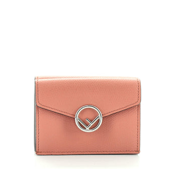 Fendi Kan I F Trifold Wallet Leather
