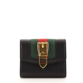 Gucci Sylvie Compact Wallet Leather