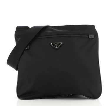 Prada Zip Messenger Bag Tessuto Medium