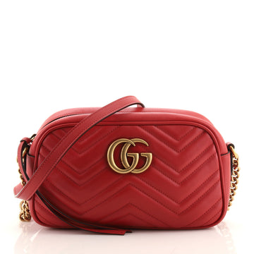 Gucci GG Marmont Shoulder Bag Matelasse Leather Small