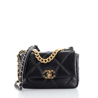 Chanel 19 Flap Bag Quilted Goatskin Medium