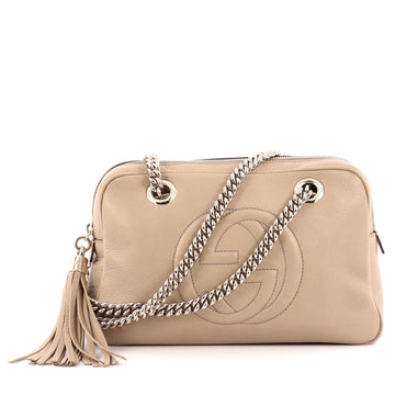 Gucci Soho Chain Zipped Shoulder Bag Leather Small