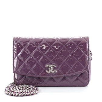 Chanel Brilliant Wallet on Chain Quilted Patent