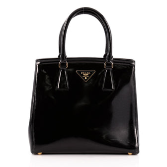 Prada Convertible Parabole Tote Spazzolato Leather Small