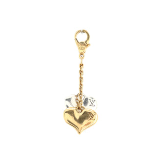 Louis Vuitton Two Heart Charm Pendant & Charms 18K White and Yellow Gold