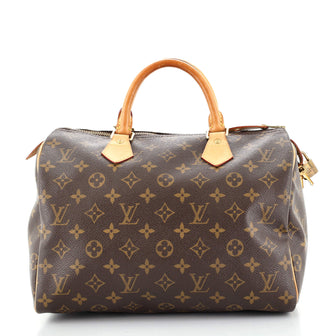 Louis Vuitton Speedy Handbag Monogram Canvas 30