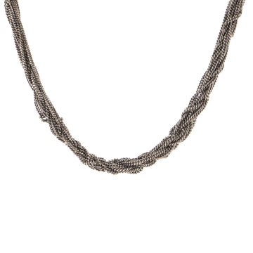 Saint Laurent LouLou Twisted Chain Necklace Metal