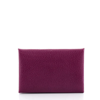 Hermes Calvi Card Holder Chevre Chamkila