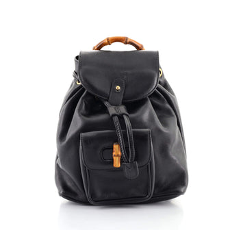 Gucci Vintage Bamboo Backpack Leather Mini