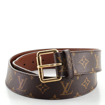Louis Vuitton Ceinture Belt Monogram Canvas Wide