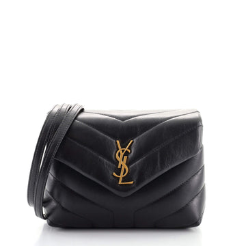 Saint Laurent LouLou Shoulder Bag Matelasse Chevron Leather Toy