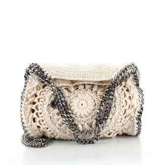 Stella McCartney Falabella Fold Over Crossbody Bag Crochet Mini