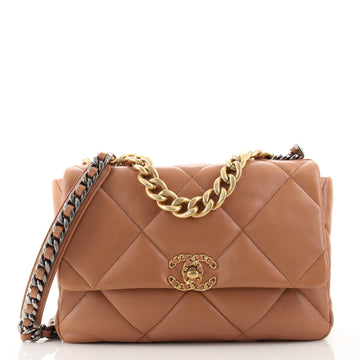 Chanel 19 Flap Bag Quilted Lambskin Large