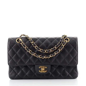 Chanel Classic Double Flap Bag Quilted Caviar Medium