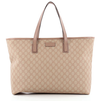 Gucci Plus Tote GG Coated Canvas Large