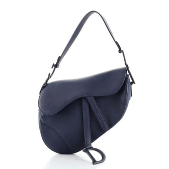 Christian Dior Ultra Matte Saddle Handbag Leather Medium