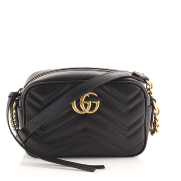 Gucci GG Marmont Shoulder Bag Matelasse Leather Mini