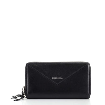 Balenciaga Papier Zip Around Wallet Leather Long