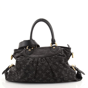 Louis Vuitton Neo Cabby Handbag Denim MM
