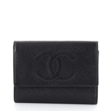 Chanel Trifold CC Wallet Caviar Compact