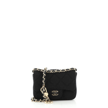 Chanel Classic Flap Chain Belt Bag Quilted Jersey Mini