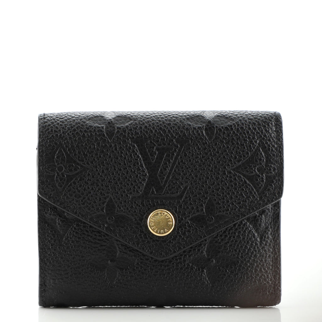 Louis Vuitton Zoe Wallet Monogram Empreinte Leather Black 1008102