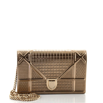 Christian Dior Diorama Wallet on Chain Cannage Embossed Calfskin