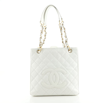 Chanel Petite Shopping Tote Quilted Caviar