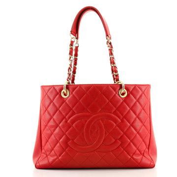 Chanel Grand Shopping Tote Quilted Caviar