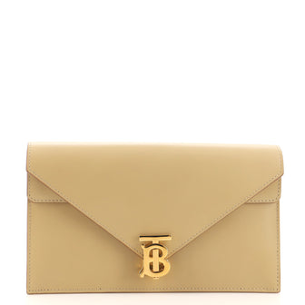 Burberry TB Envelope Clutch Leather Small