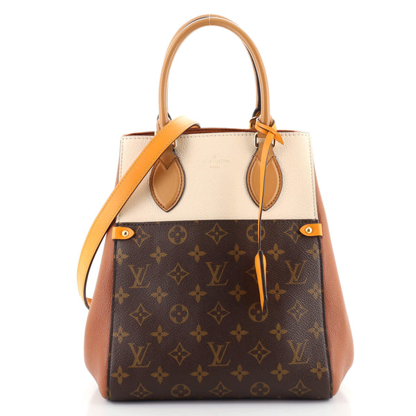 Louis Vuitton, Bags, Louis Vuitton Fold Tote Monogram Canvas And Leather  Mm Brown
