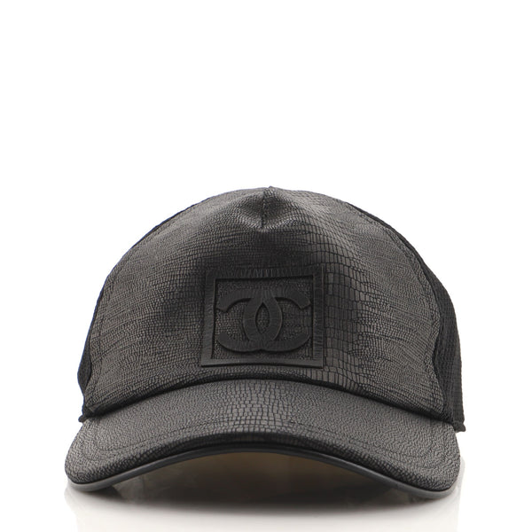 CHANEL シャネル　ロゴ　キャップ Chanel Sport Line Baseball Cap Leather with Mesh XXL 100866