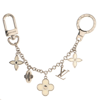 Louis Vuitton Fleur d'Epi Bag Charm and Key Holder Metal and Epi Leather