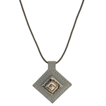 Hermes Touareg Pendant Necklace Leather with Metal