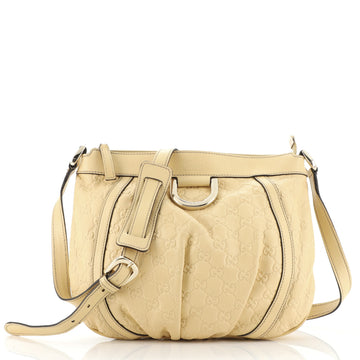 Gucci D Ring Messenger Bag Guccissima Leather Small