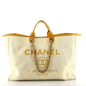 Chanel Deauville Tote Raffia XL