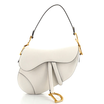 Christian Dior Saddle Handbag Leather Medium