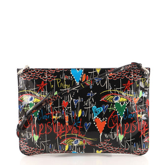 Christian Louboutin Loubiposh Clutch Printed Patent