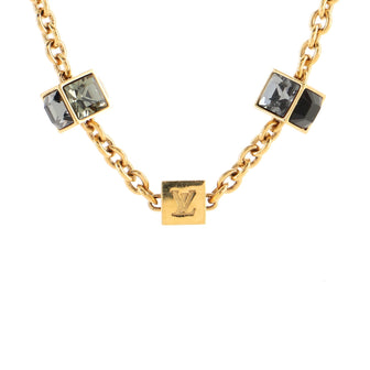 Louis Vuitton Gamble Short Necklace Metal with Crystal
