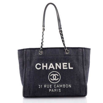 Chanel Deauville Tote Denim Small