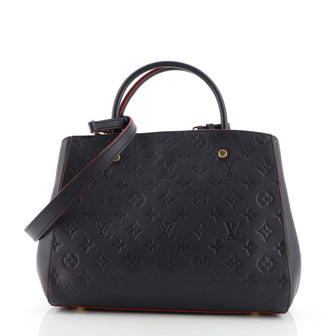 Louis Vuitton Montaigne Handbag Monogram Empreinte Leather MM