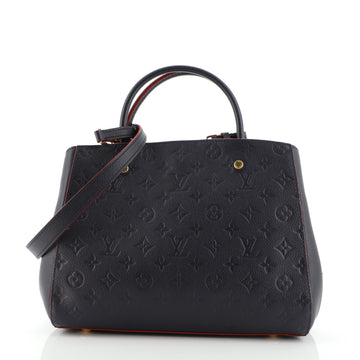 Louis Vuitton Montaigne Handbag Monogram Empreinte Leather MM