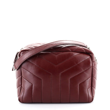 Saint Laurent LouLou Bowling Bag Matelasse Chevron Leather Small
