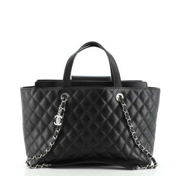 Chanel Shopping Tote Quilted Calfskin Medium