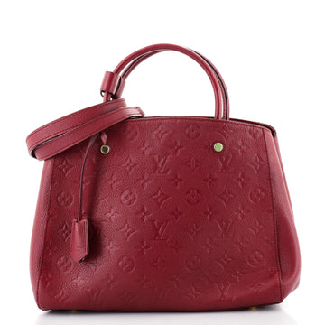 Louis Vuitton Montaigne Handbag Monogram Empreinte Leather MM