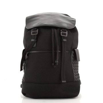 Bottega Veneta Sassolungo Backpack Canvas and Leather