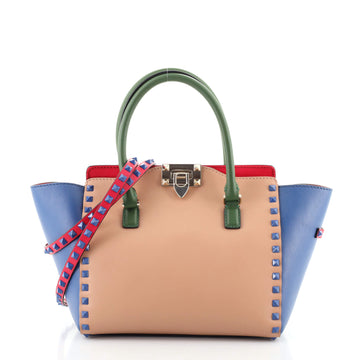 Valentino Rockstud Tote Rigid Leather Small