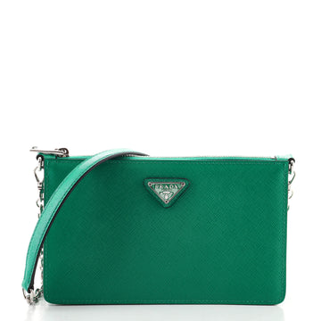 Prada Chain Pochette Saffiano Leather