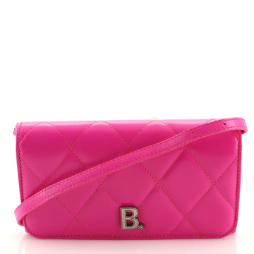Balenciaga Touch B. Crossbody Bag Quilted Leather Mini